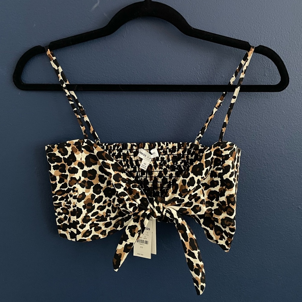 NWT Bandeau bra cheetah print